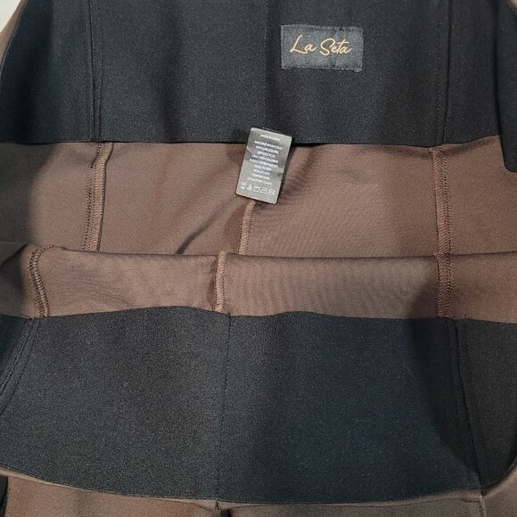 NWT La Seta Brown Slimming Sculpt Wide Waistband Stretch Pants Size XXL (40x28) - Picture 8 of 16